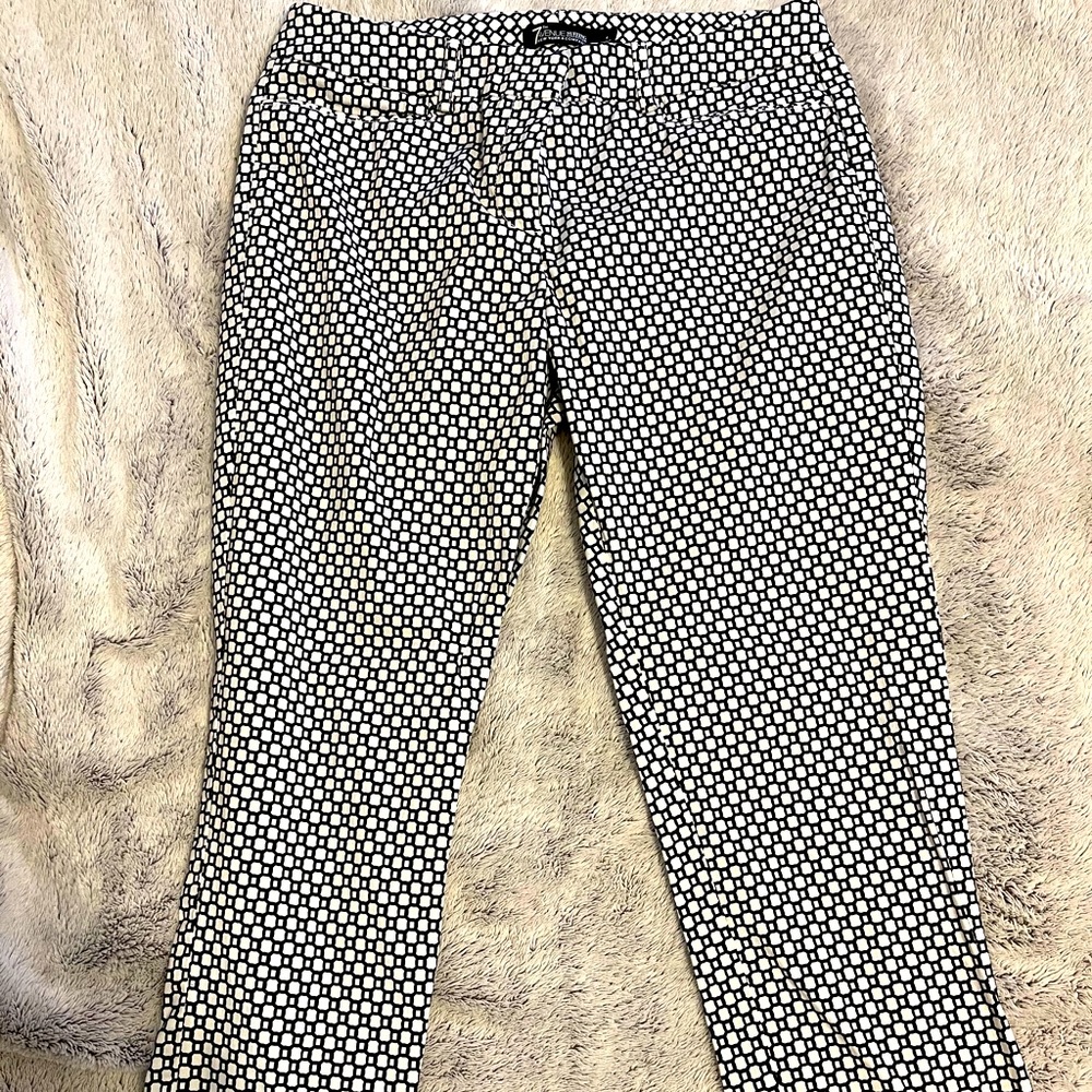 Stretchy Patterned Dress Pants